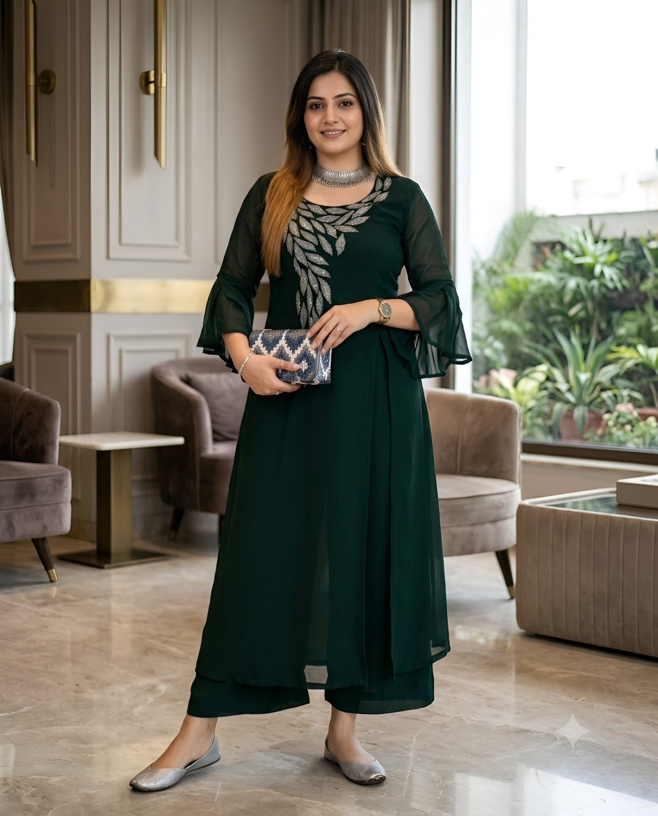 Emerald Green Kurta Set