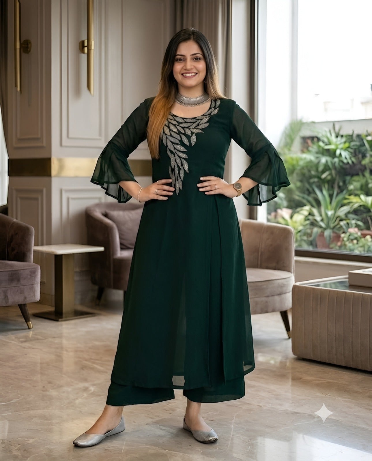 Emerald Green Kurta Set