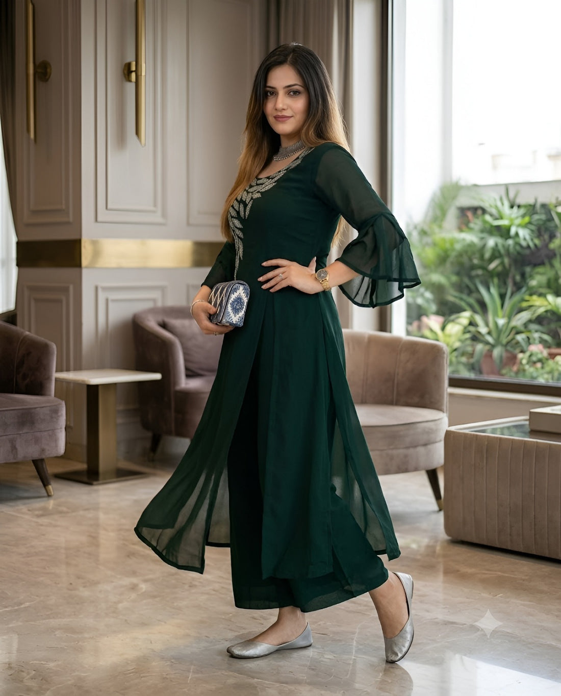 Emerald Green Kurta Set