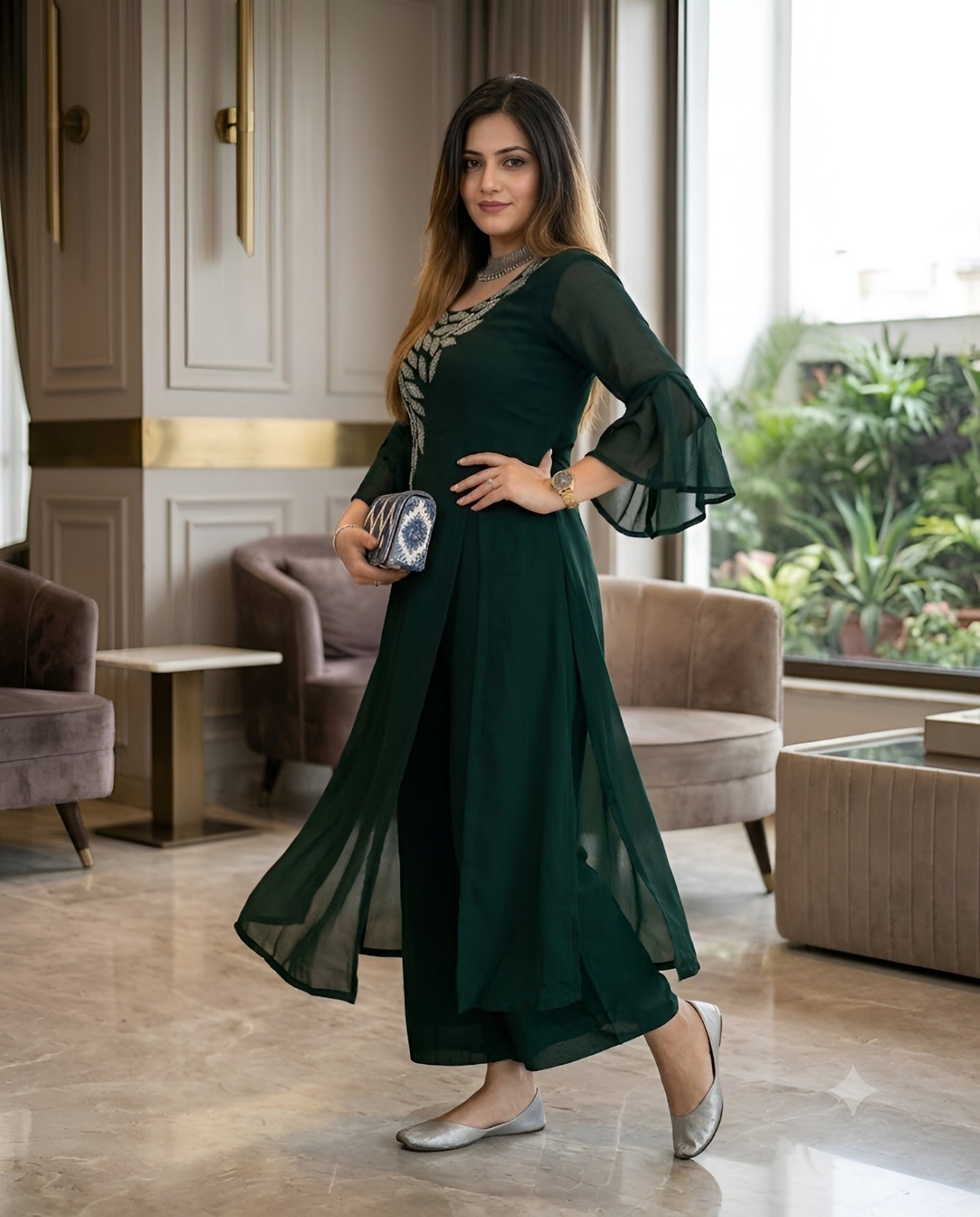 Emerald Green Kurta Set