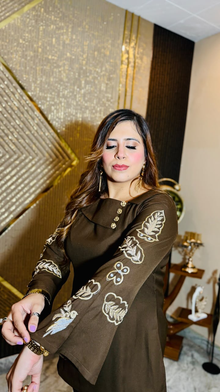 Brown Feather Co-Ord