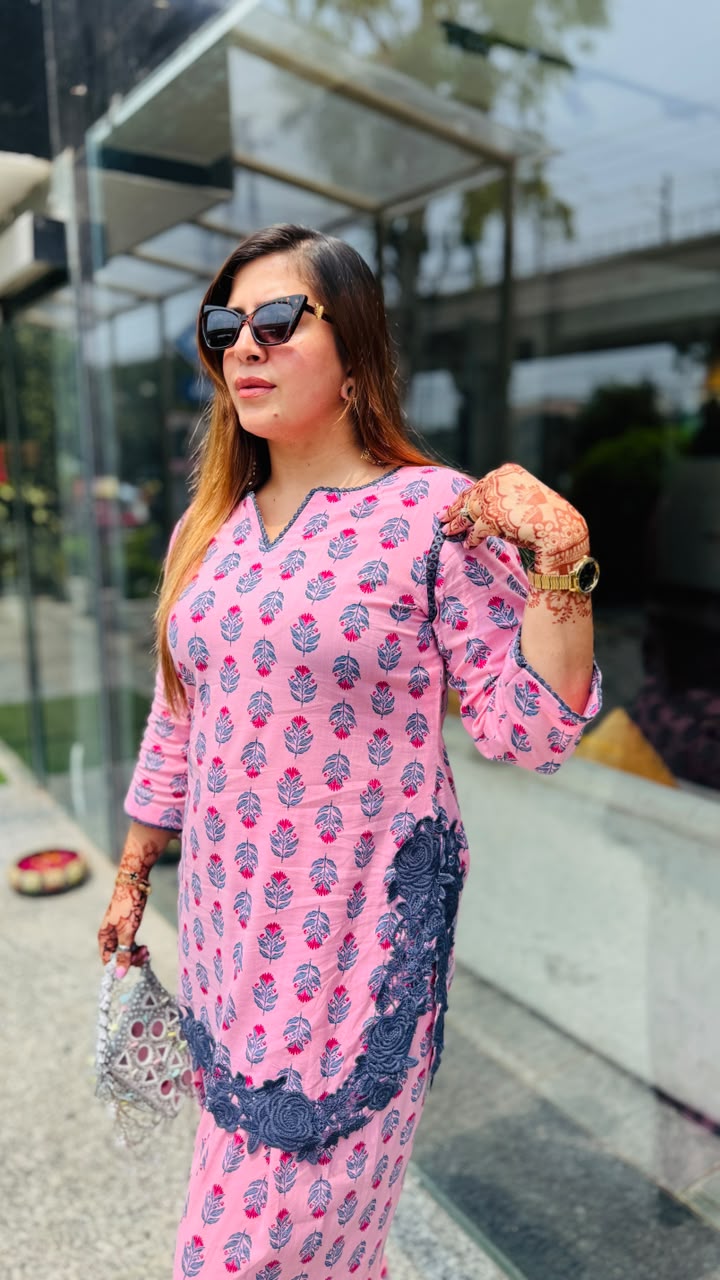 Pink Paradise Farshi Co-Ord