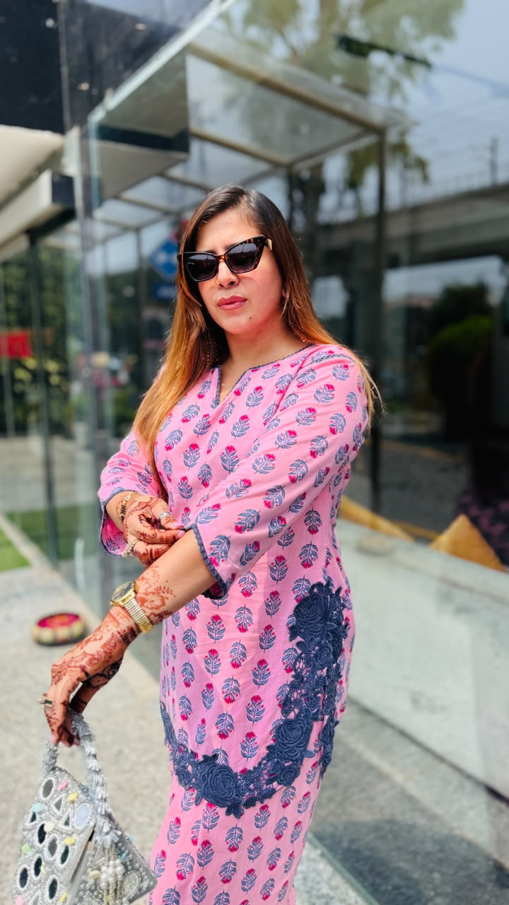 Pink Paradise Farshi Co-Ord