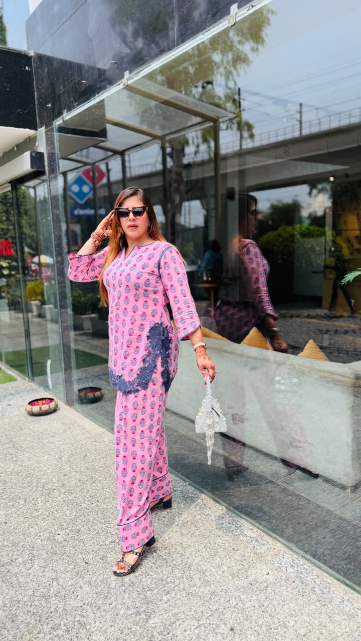 Pink Paradise Farshi Co-Ord
