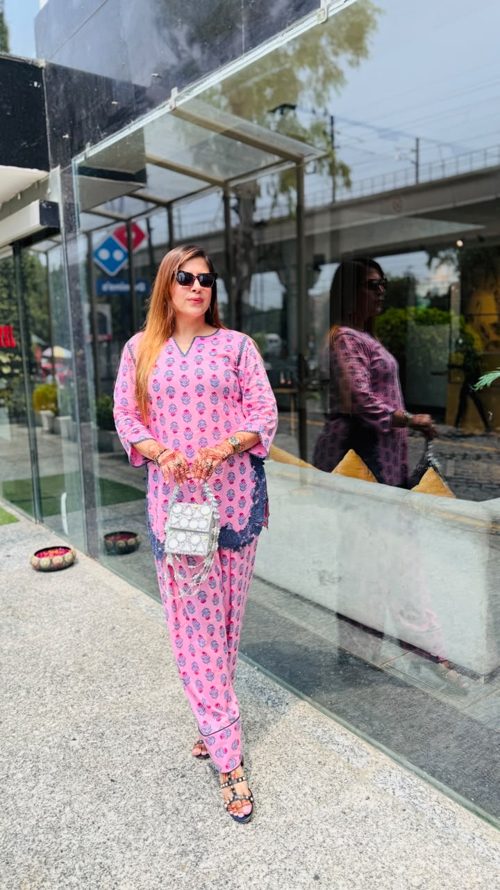 Pink Paradise Farshi Co-Ord
