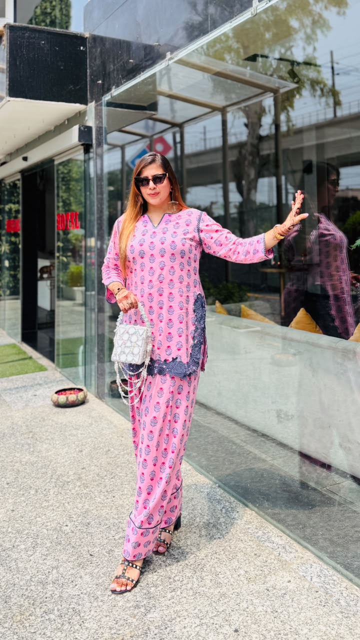 Pink Paradise Farshi Co-Ord