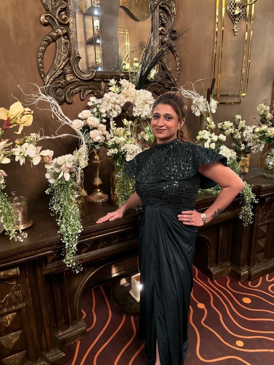 Bottle Green Cocktail Drape