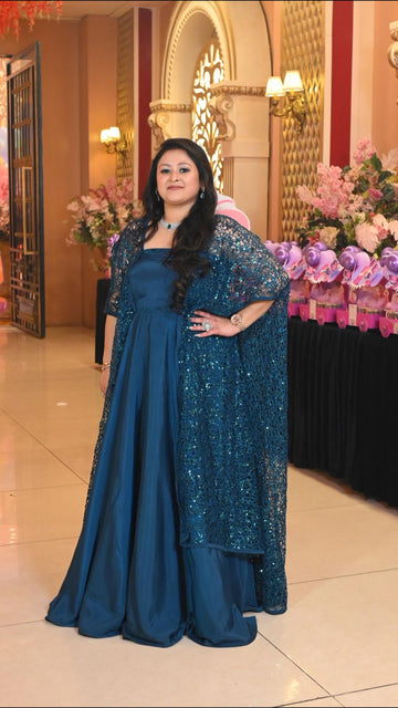 Peacock Cocktail Gown