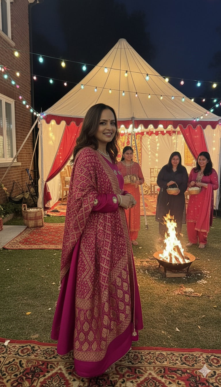 Winter Mirror Anarkali