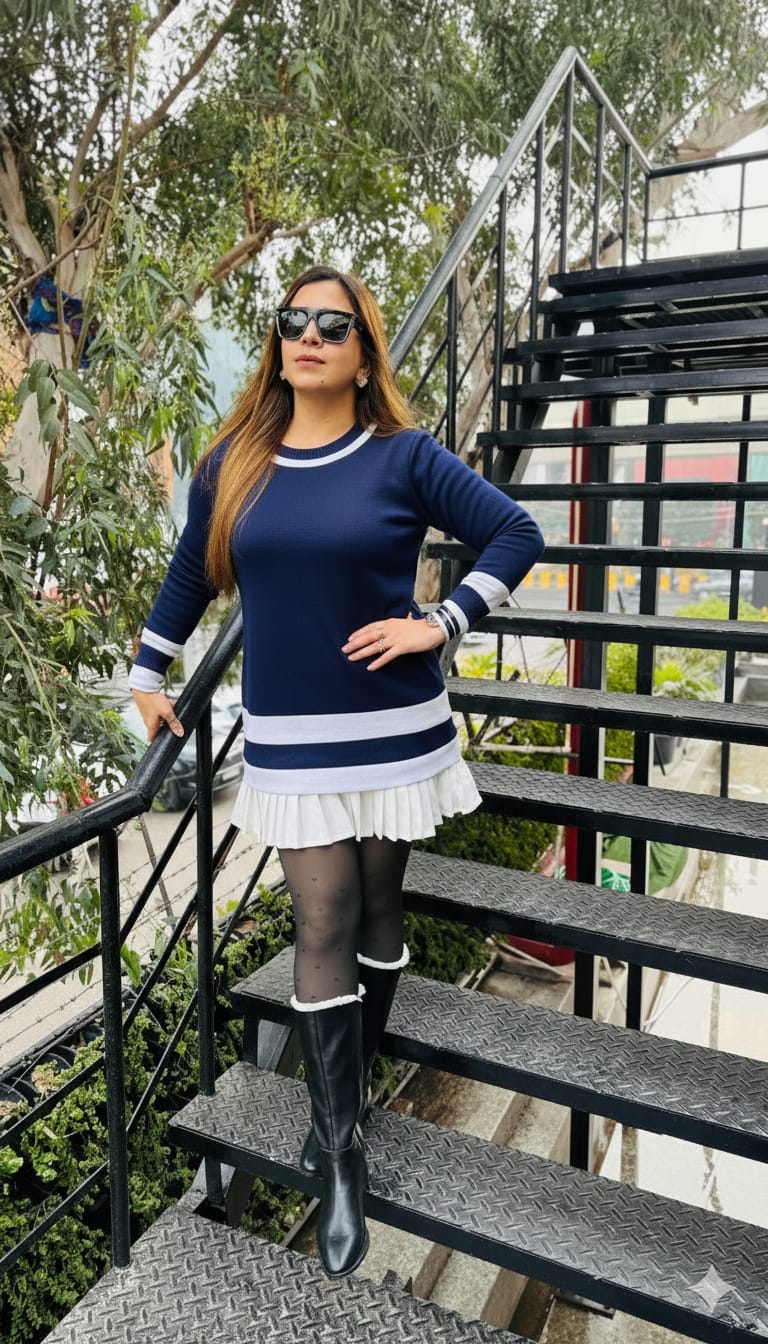 Miss Monochrome Dress