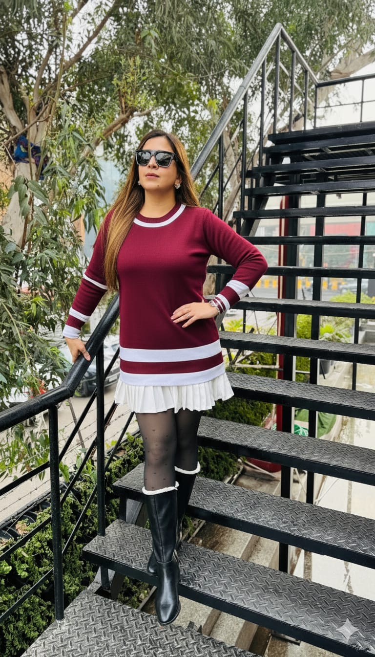 Miss Monochrome Dress