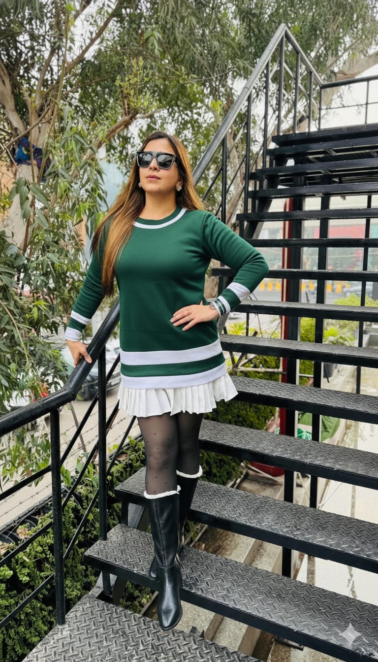 Miss Monochrome Dress