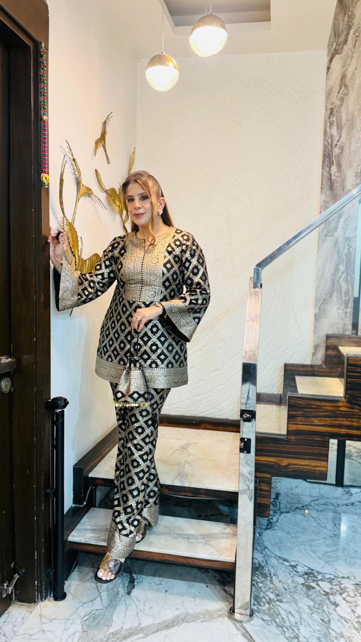 Bake the Black Co-Ord (with a Potli Bag)