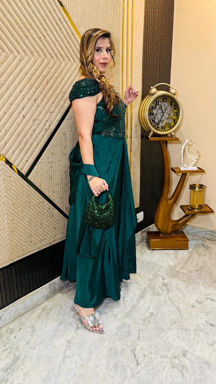 Belvedere Cocktail Drape | Party Wear | Lakhina Couture - Look 3