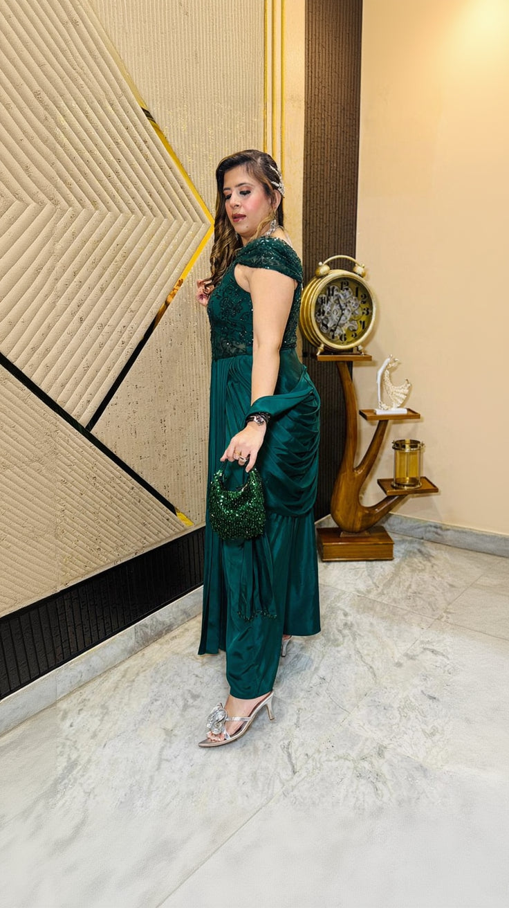 Belvedere Cocktail Drape | Party Wear | Lakhina Couture - Look 2