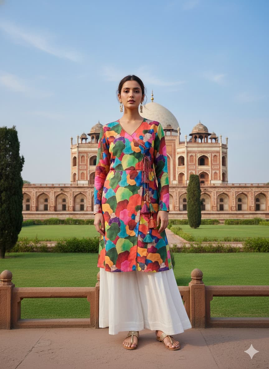 Lakhina Couture Holi Special Multicolor Designer Kurti