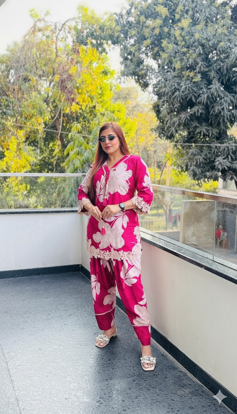 Citrus Farshi Salwar Co-Ord