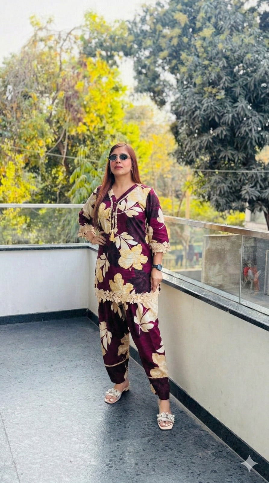 Citrus Farshi Salwar Co-Ord