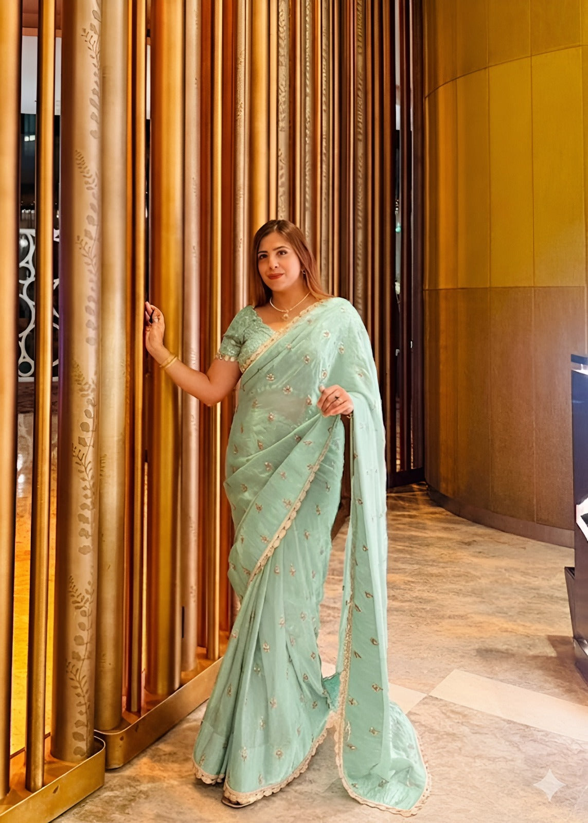 Lie in Lilac Summer Saree | Lakhina Couture - Look 9