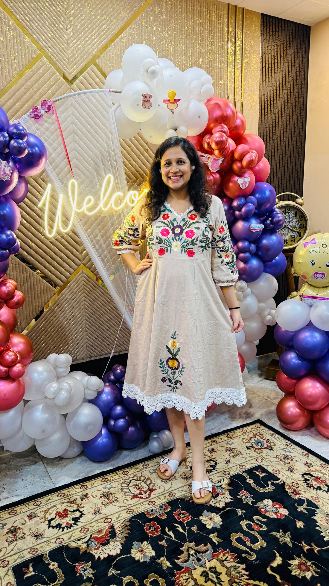 Bloom Floral Feeding Midi | Lakhina Couture