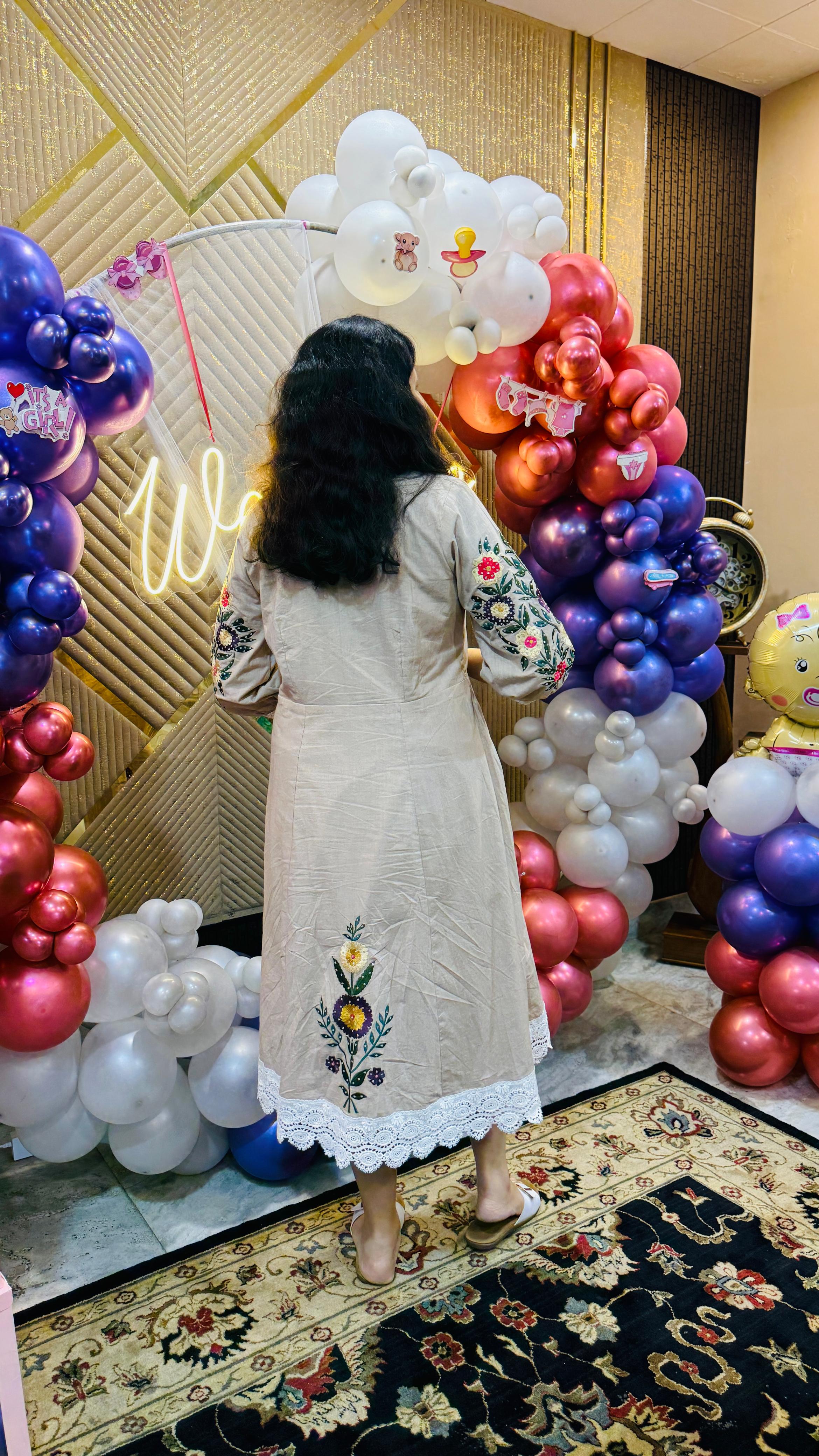 Bloom Floral Feeding Midi | Lakhina Couture - Look 4