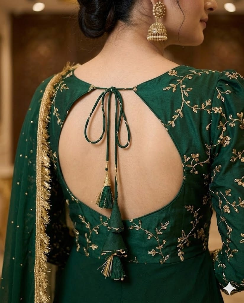 Bottle Green Lehenga