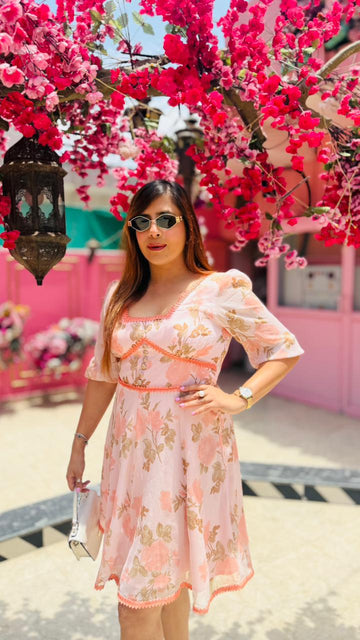 Peach Iced Tea Dress