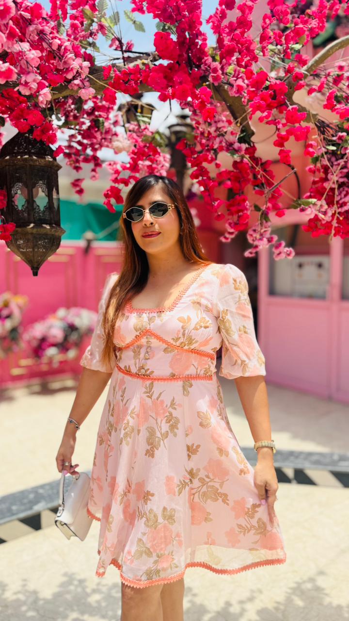 Peach Iced Tea Dress