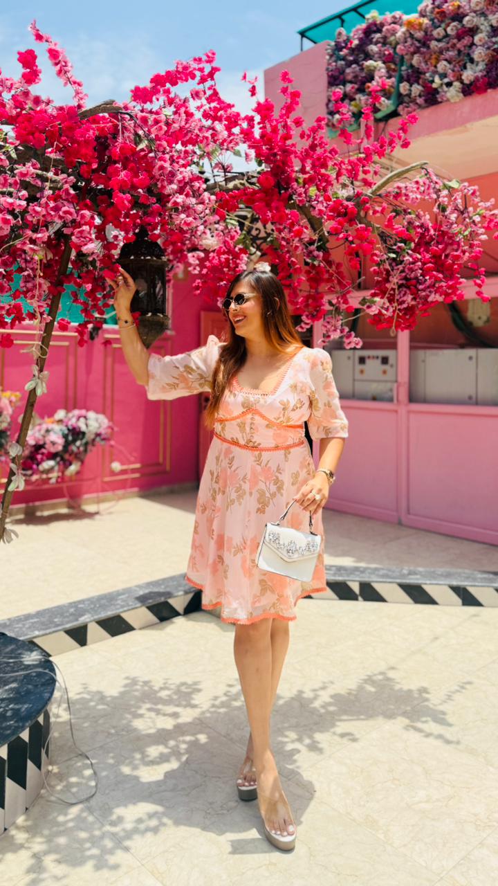 Peach Iced Tea Dress
