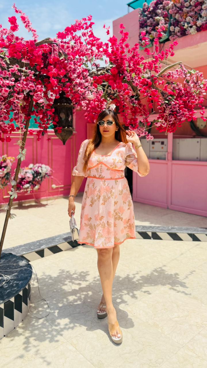 Peach Iced Tea Dress