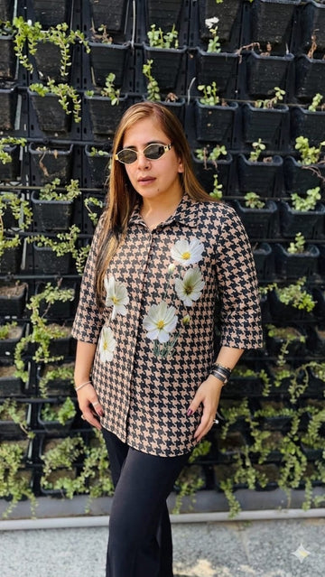 Brown & Black Stripes Shirt