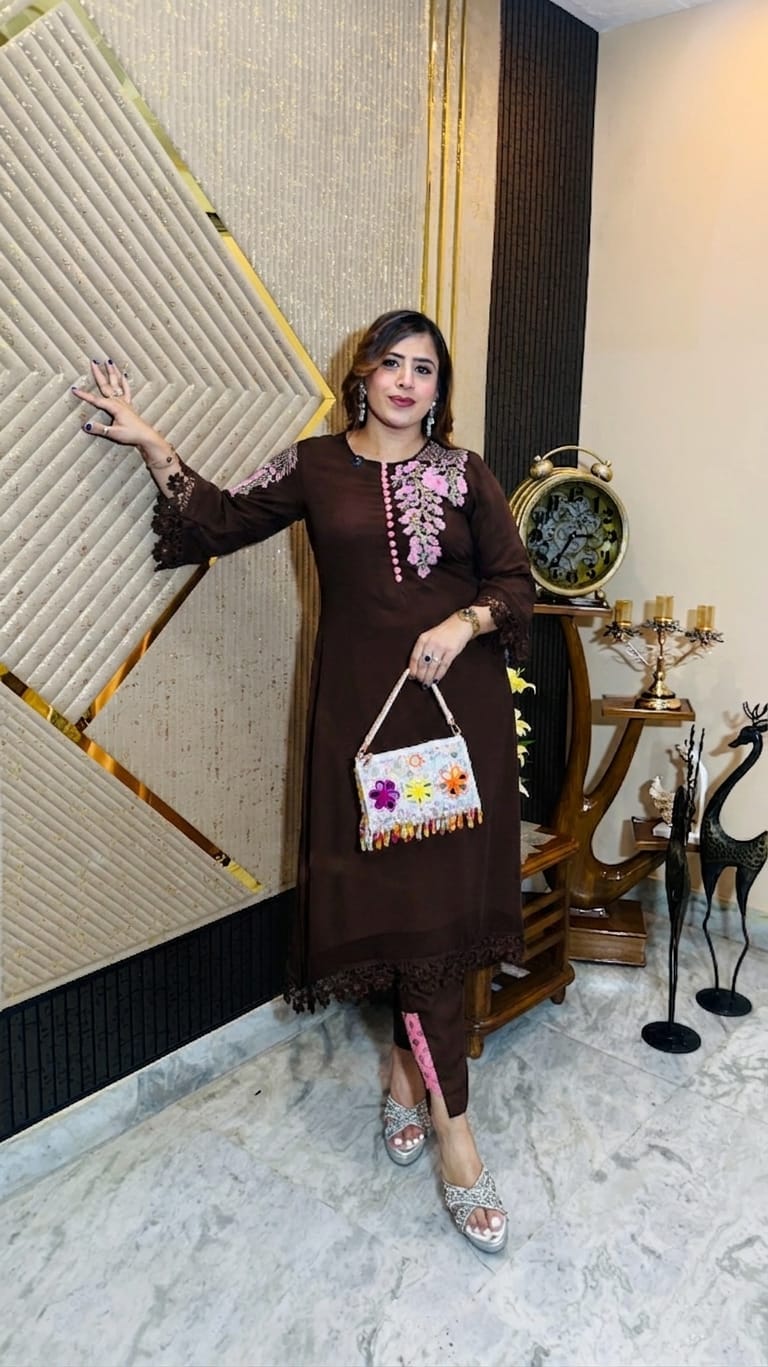Peach Rakhi Suit