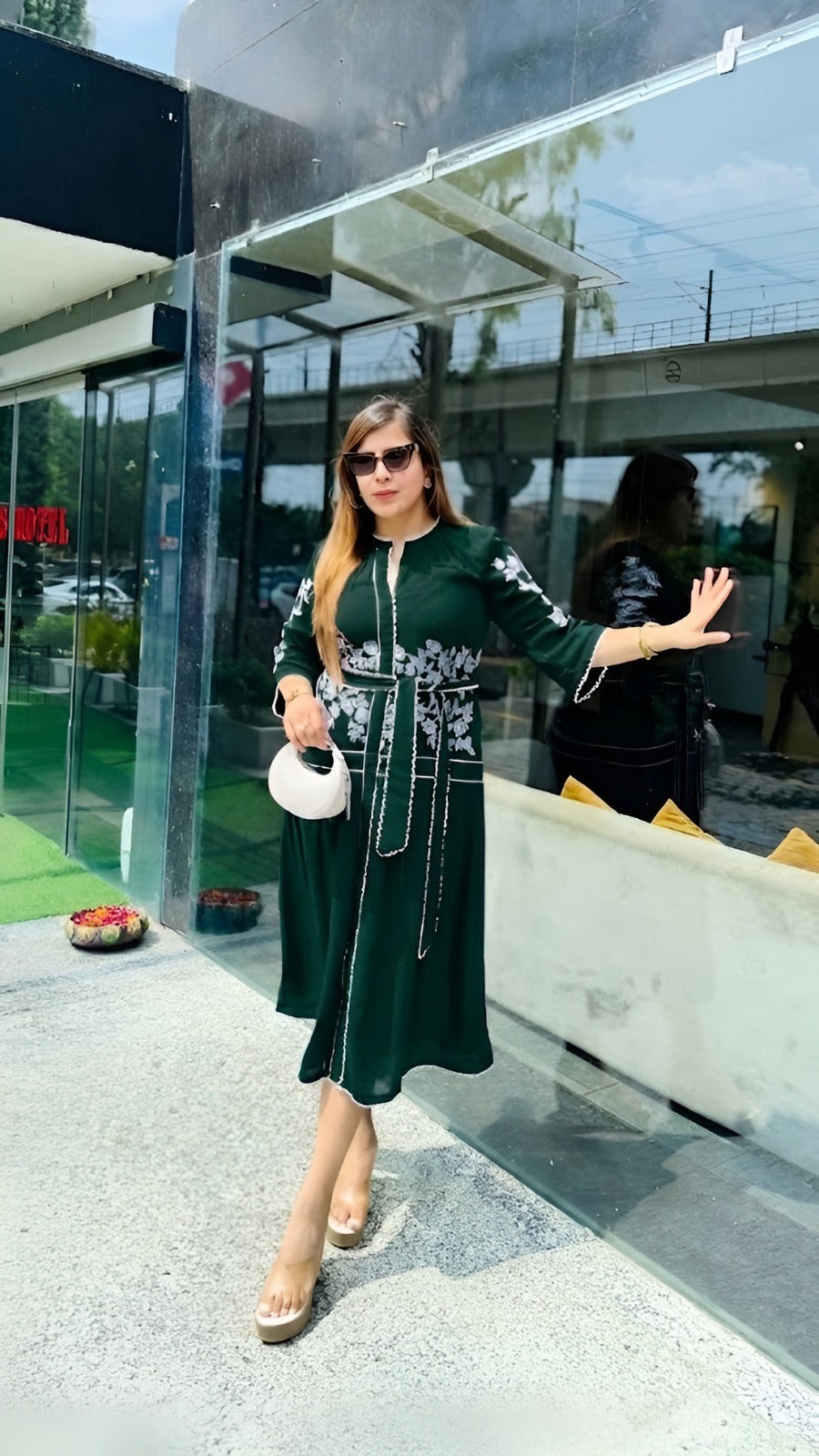 Beijing Blue Midi Dress