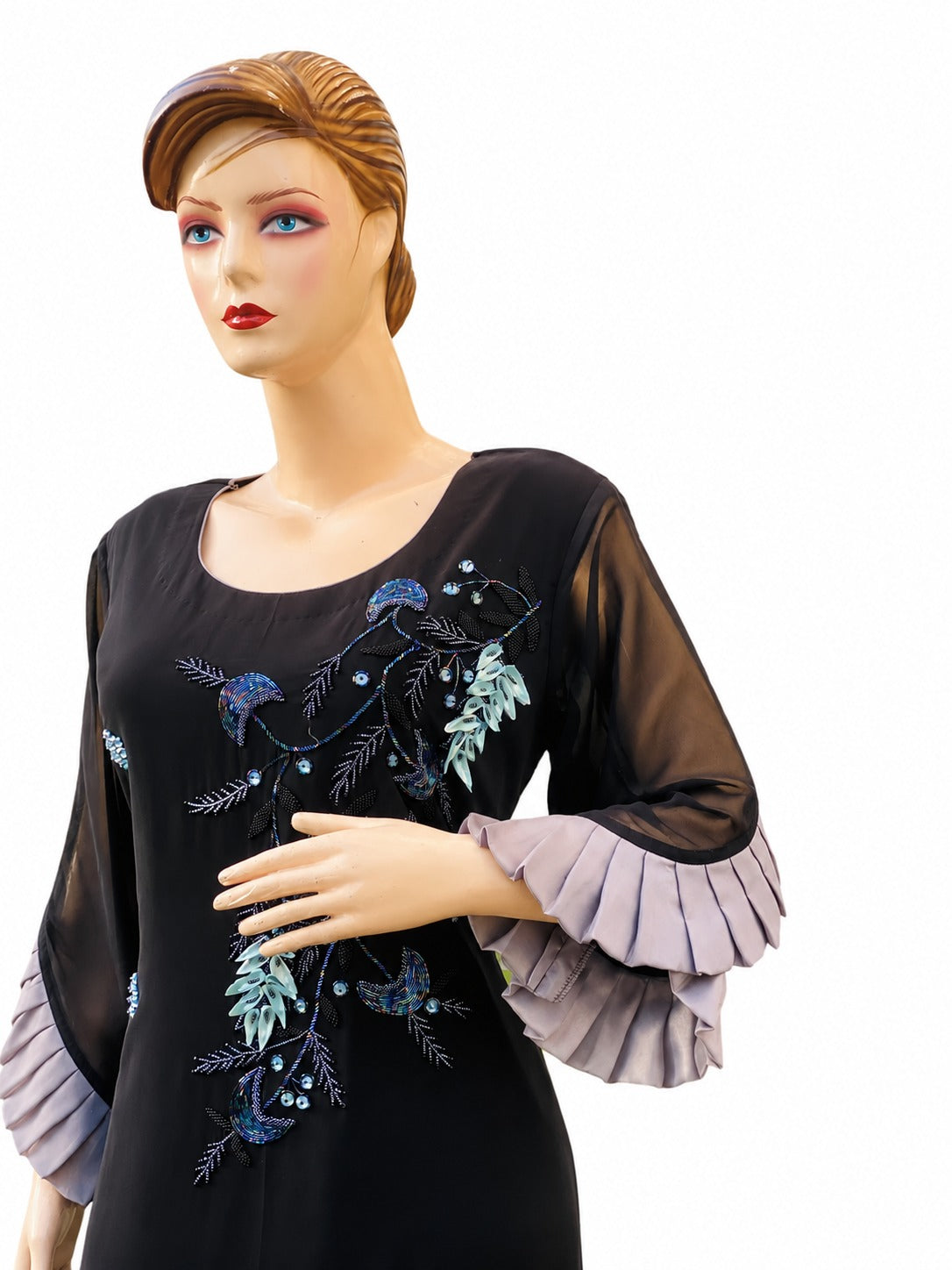 Black Embroidered Kurti
