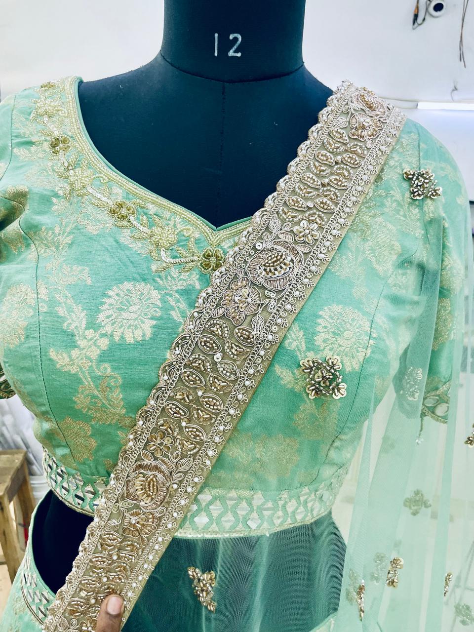 Sage Green Lehenga Set