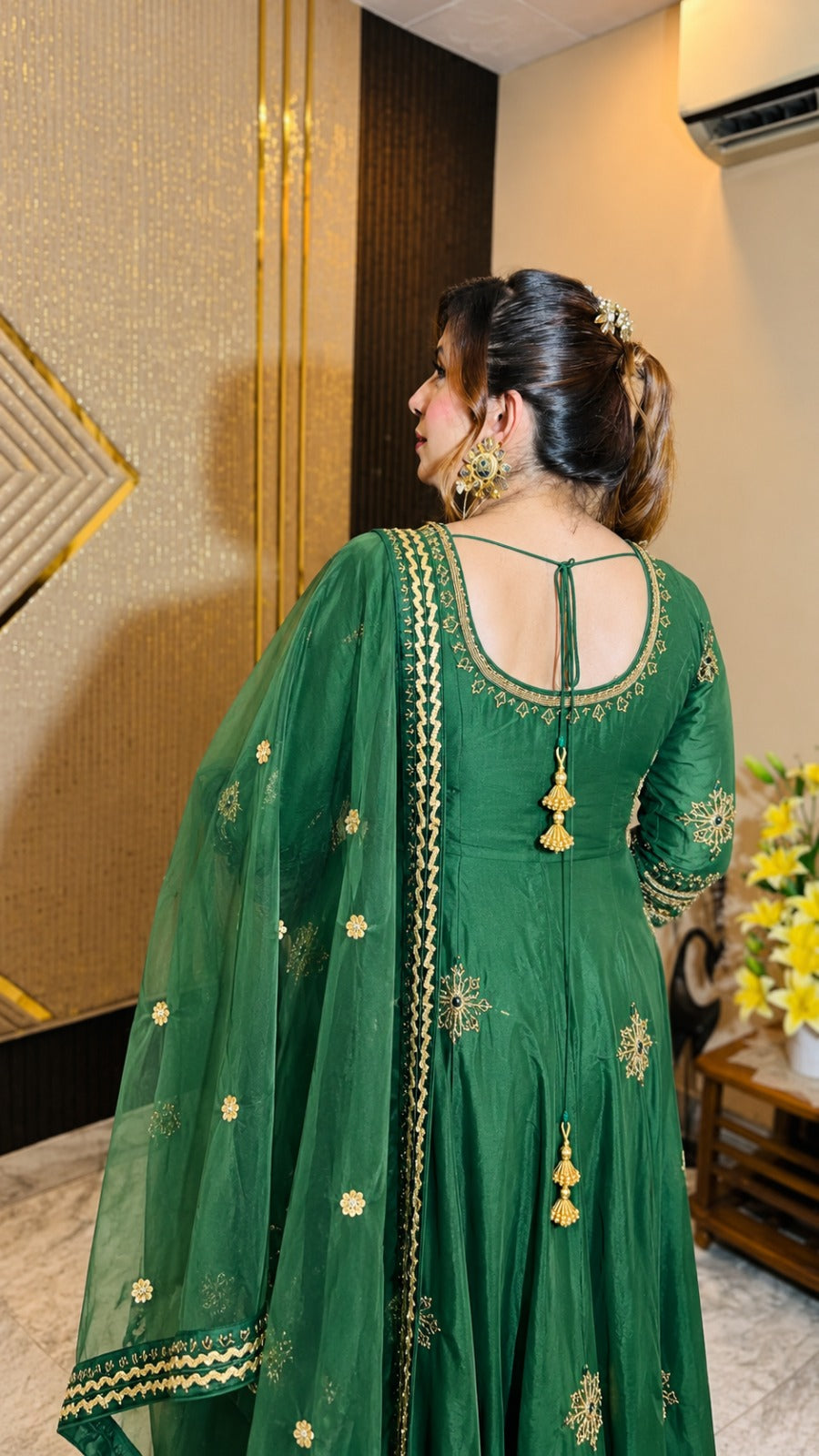 Emerald Aura Anarkali Set