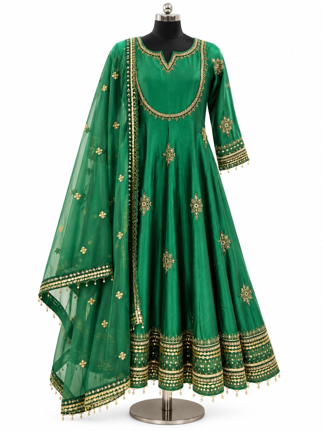 Emerald Aura Anarkali Set