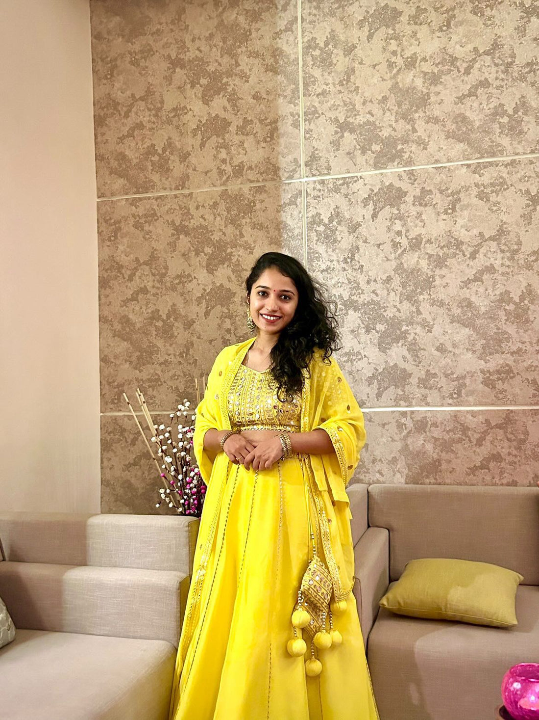 Lemon Yellow Lehenga