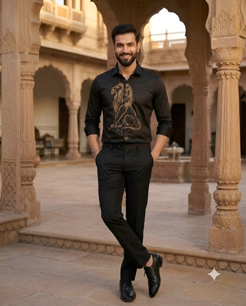 Majestic Lion Black Shirt