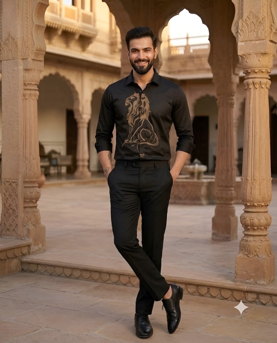 Majestic Lion Black Shirt