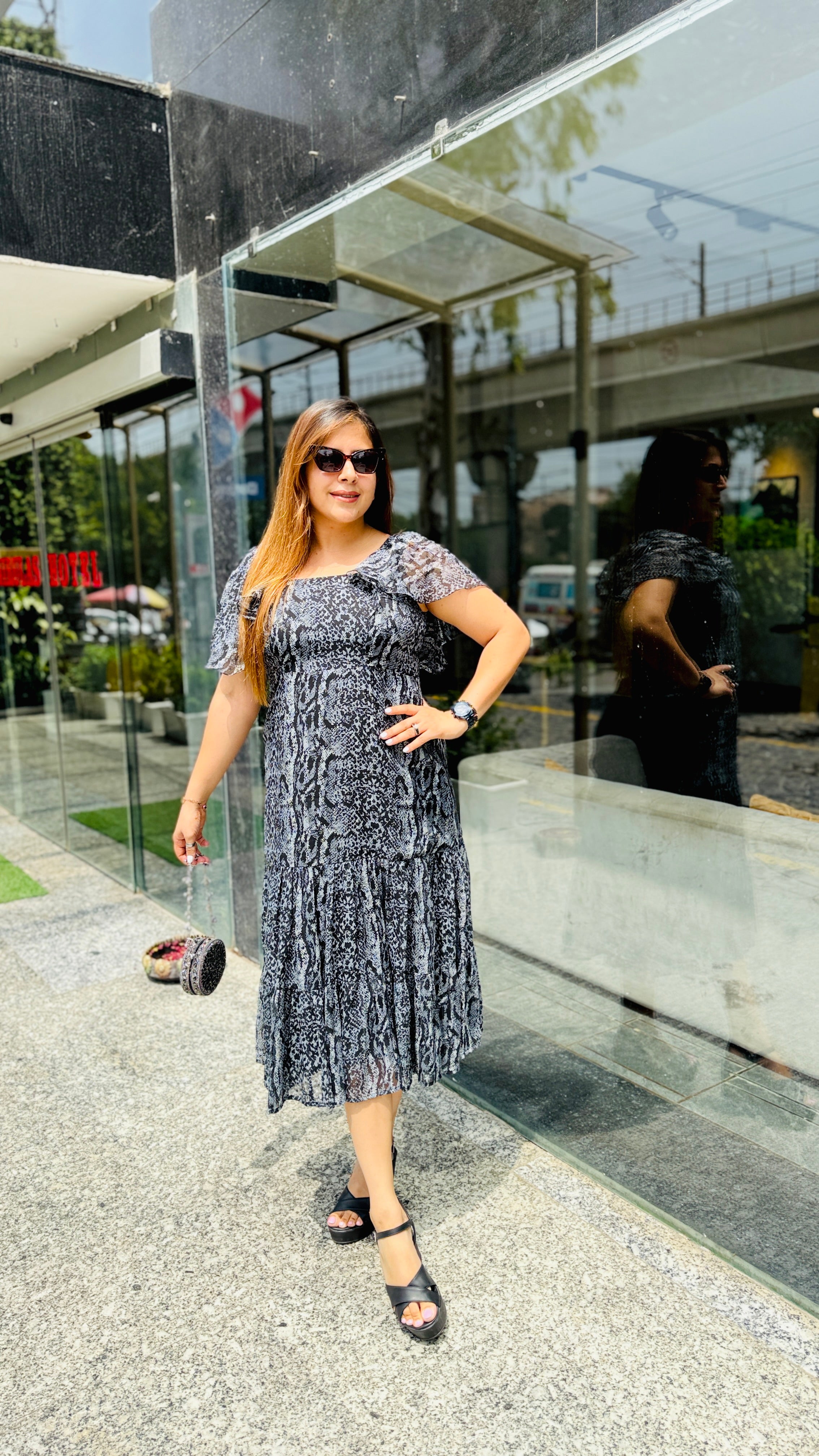 Grey Goose Midi Dress