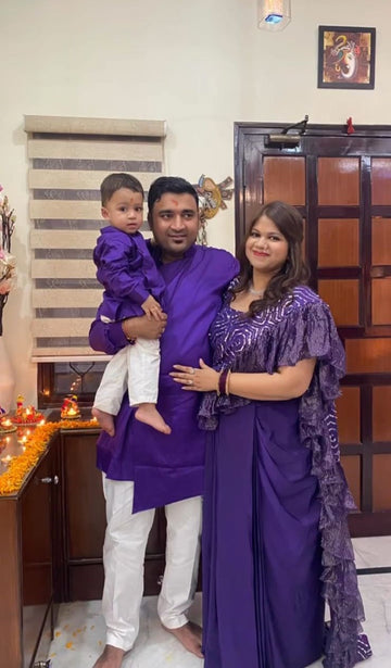 Purpe Festive Saree