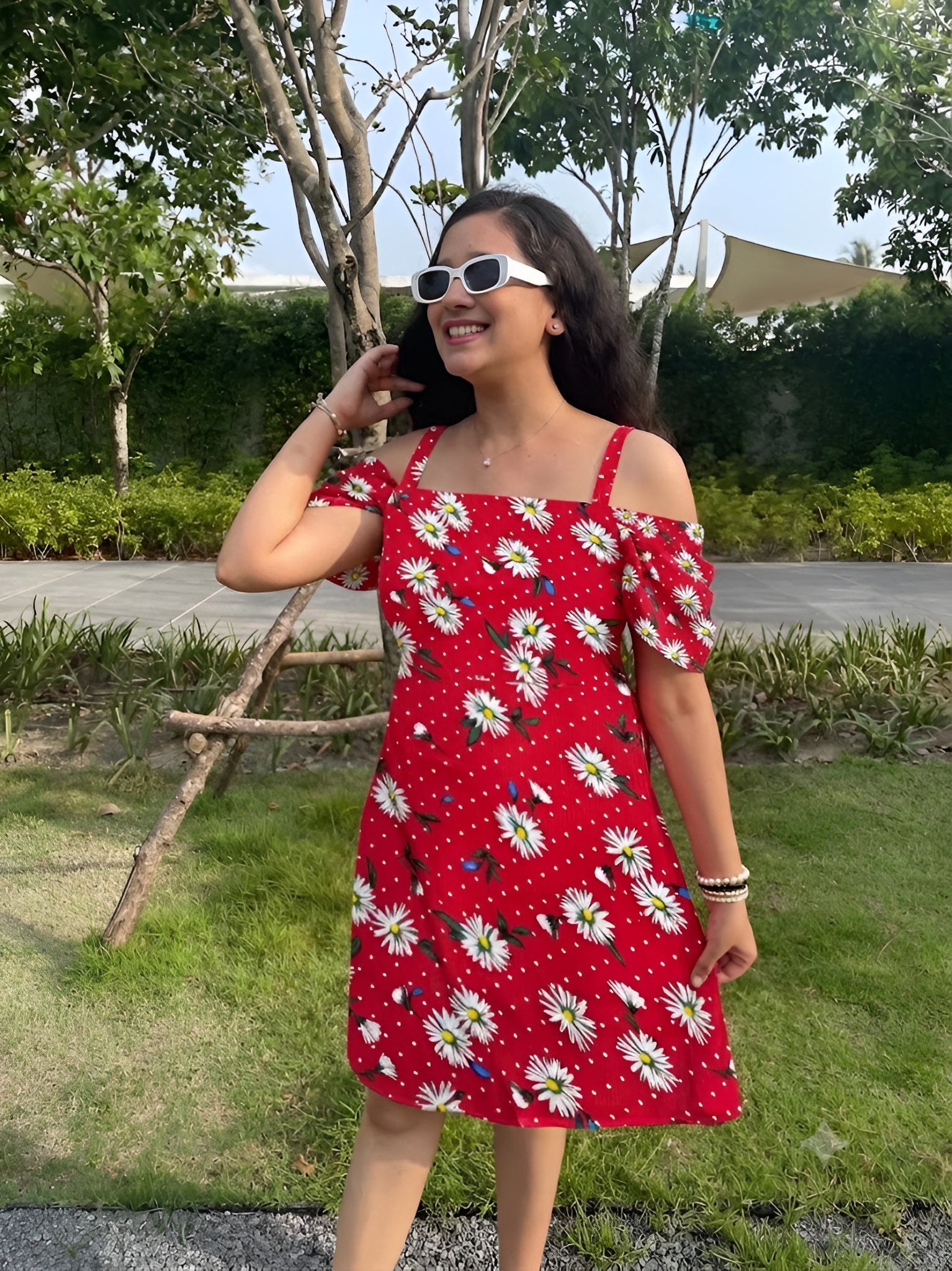 Red Beach Dress