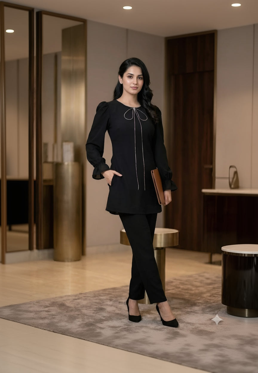 Black Bow Co-Ord