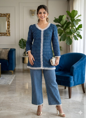 Blue Batik Co-Ord