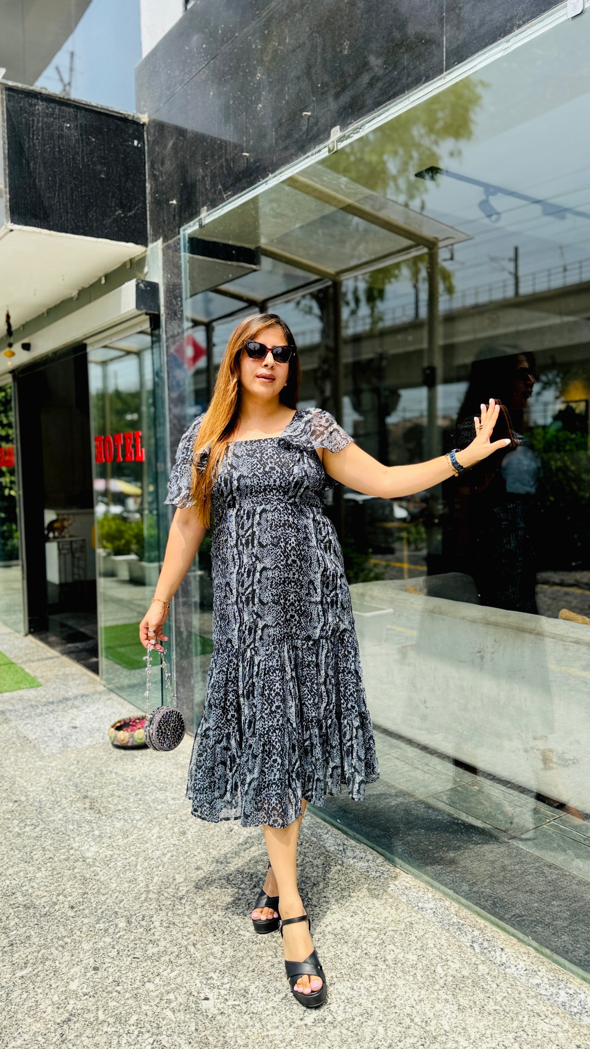 Grey Goose Midi Dress