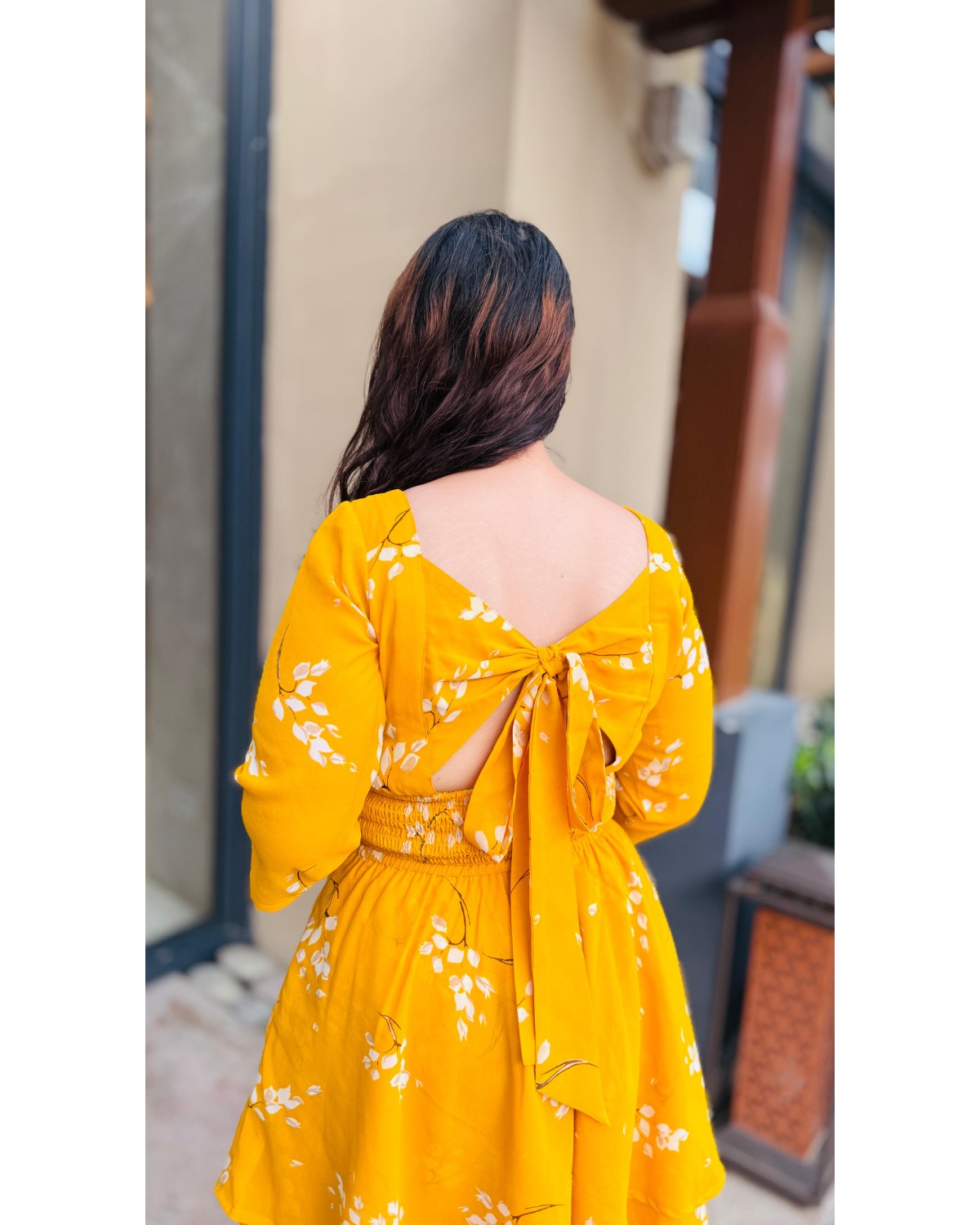 Sunlit Bloom Yellow Dress