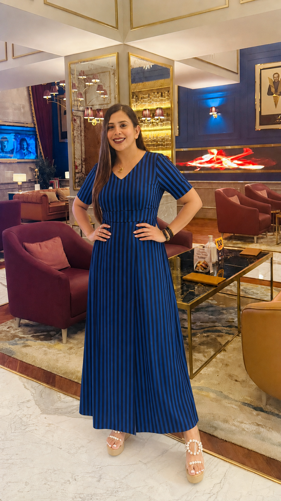 Rainbow Charm Maxi Dress
