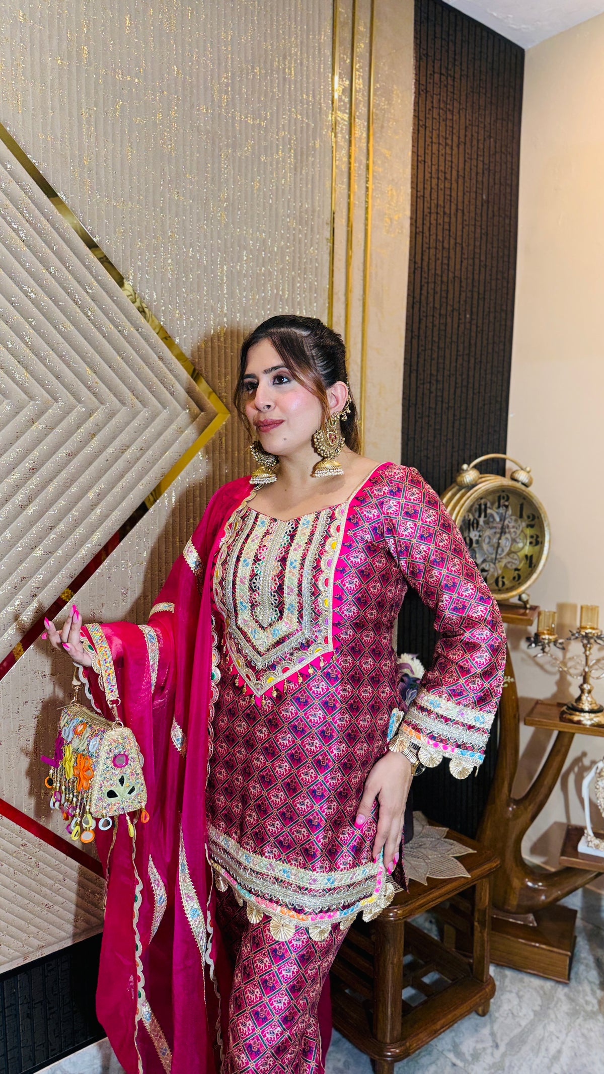 Pink Elephant Festive Suit