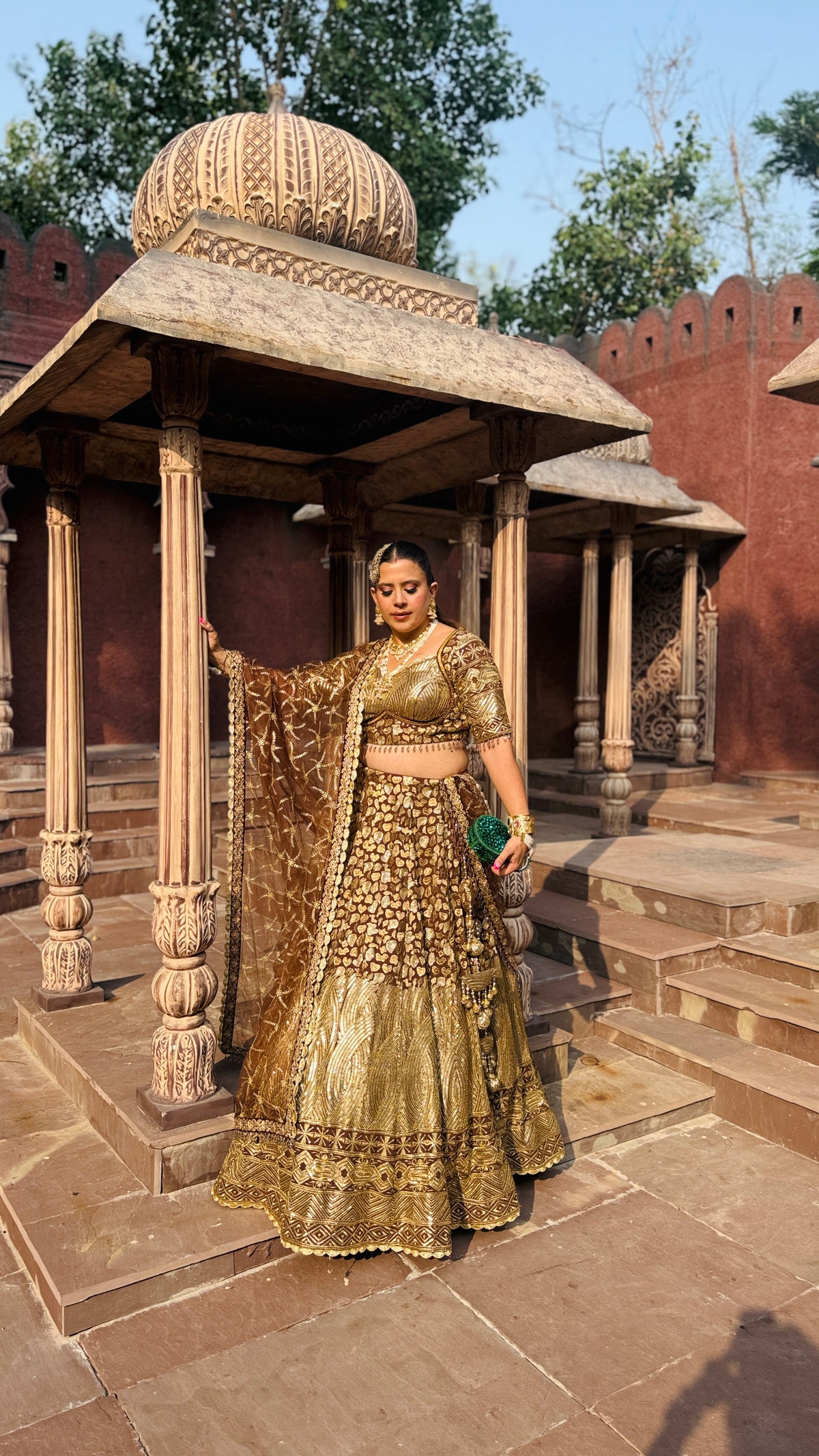 Brown Rang Lehenga